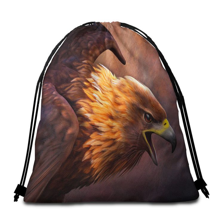 Strong American Eagle Mens Beach Towel Bags
