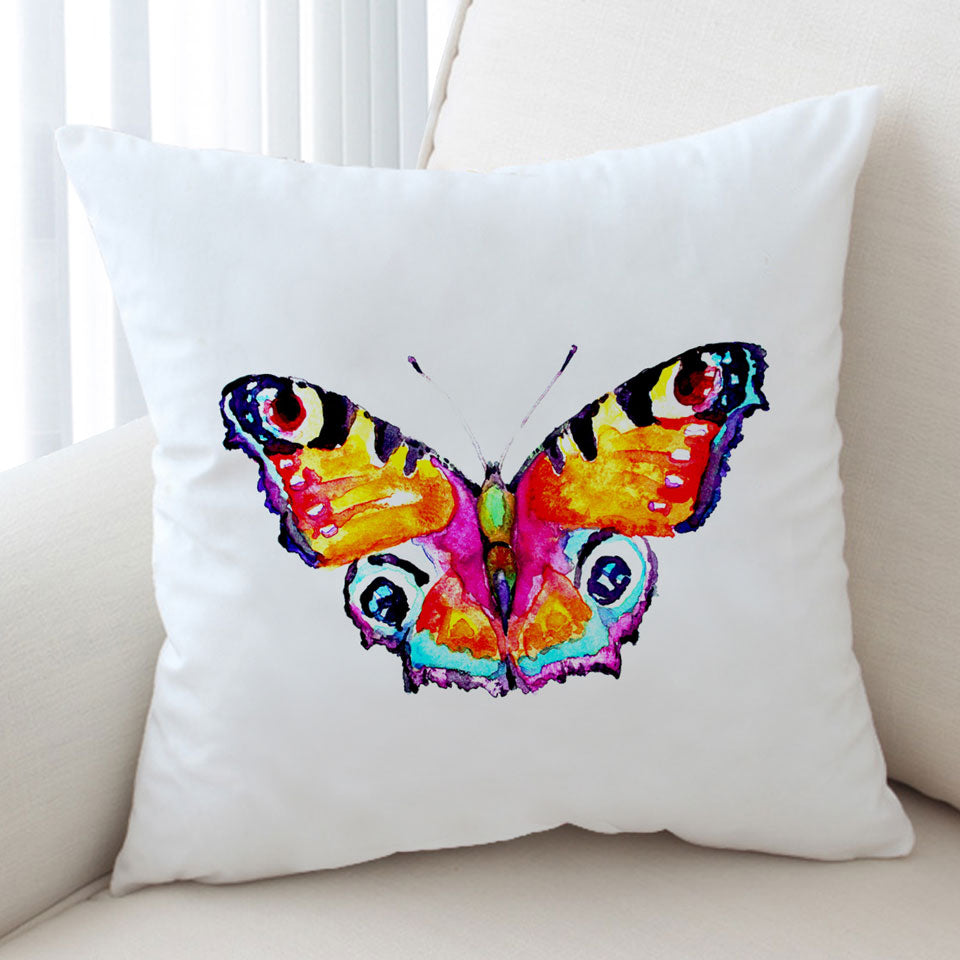Stunning Art Painting Butterfly Cushion