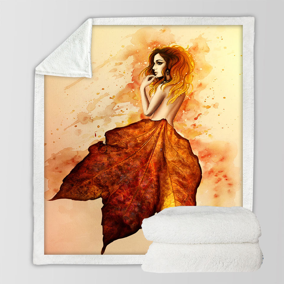 products/Stunning-Art-Painting-Miss-Autumn-Fleece-Blanket