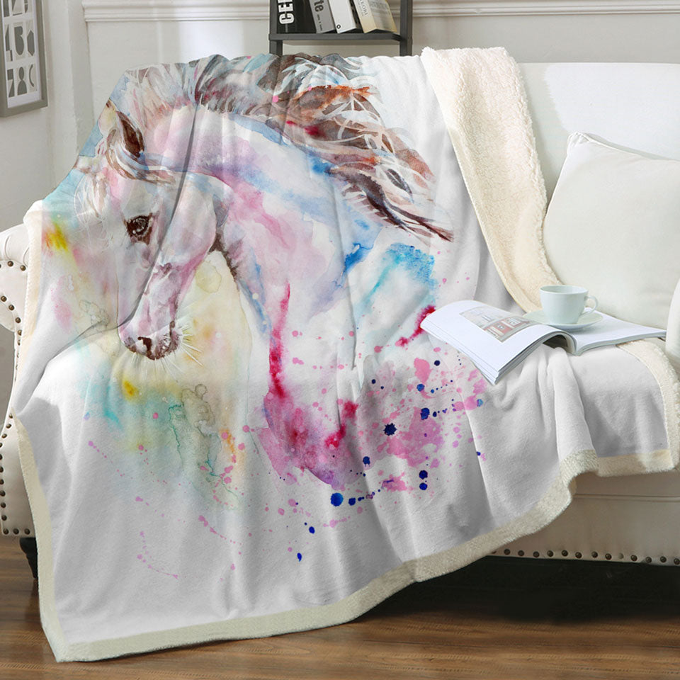 Stunning Unicorn Sherpa Blanket