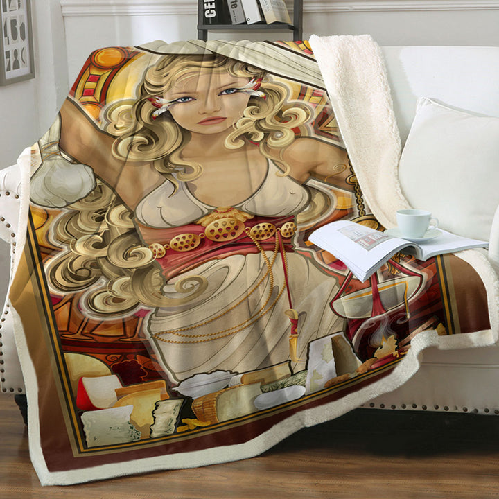 products/Stunning-Woman-Couch-Throws-Goddess-of-Cheese