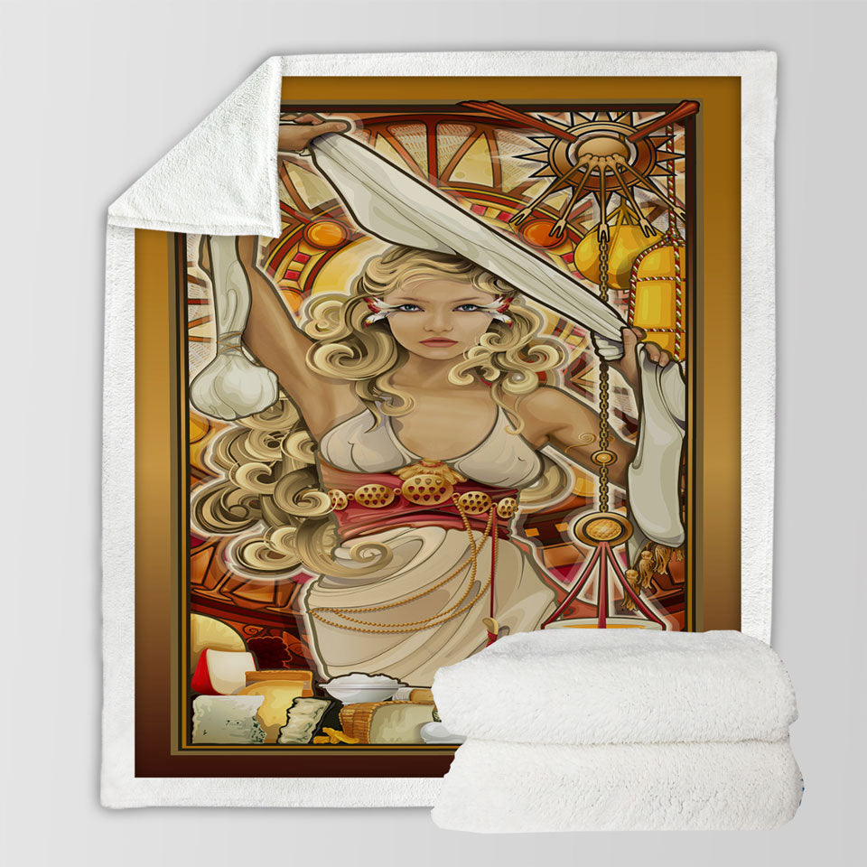 products/Stunning-Woman-Fleece-Blankets-Goddess-of-Cheese