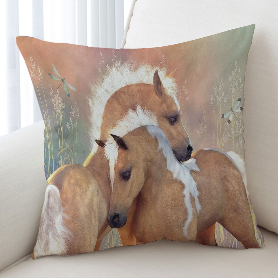 Summer Dreams Cute Children Cushions Horses Art