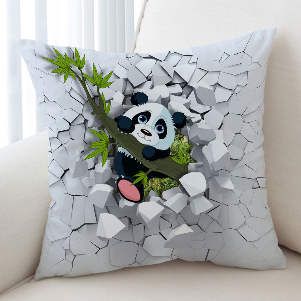 Sweet Panda Puppy Cushions for Kids Room