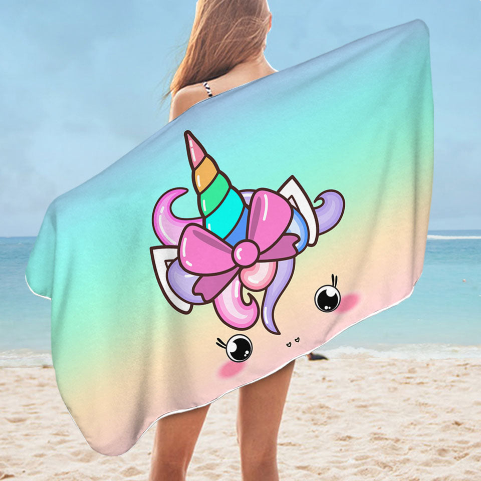 Sweet Unicorn Swims Towel For Kids