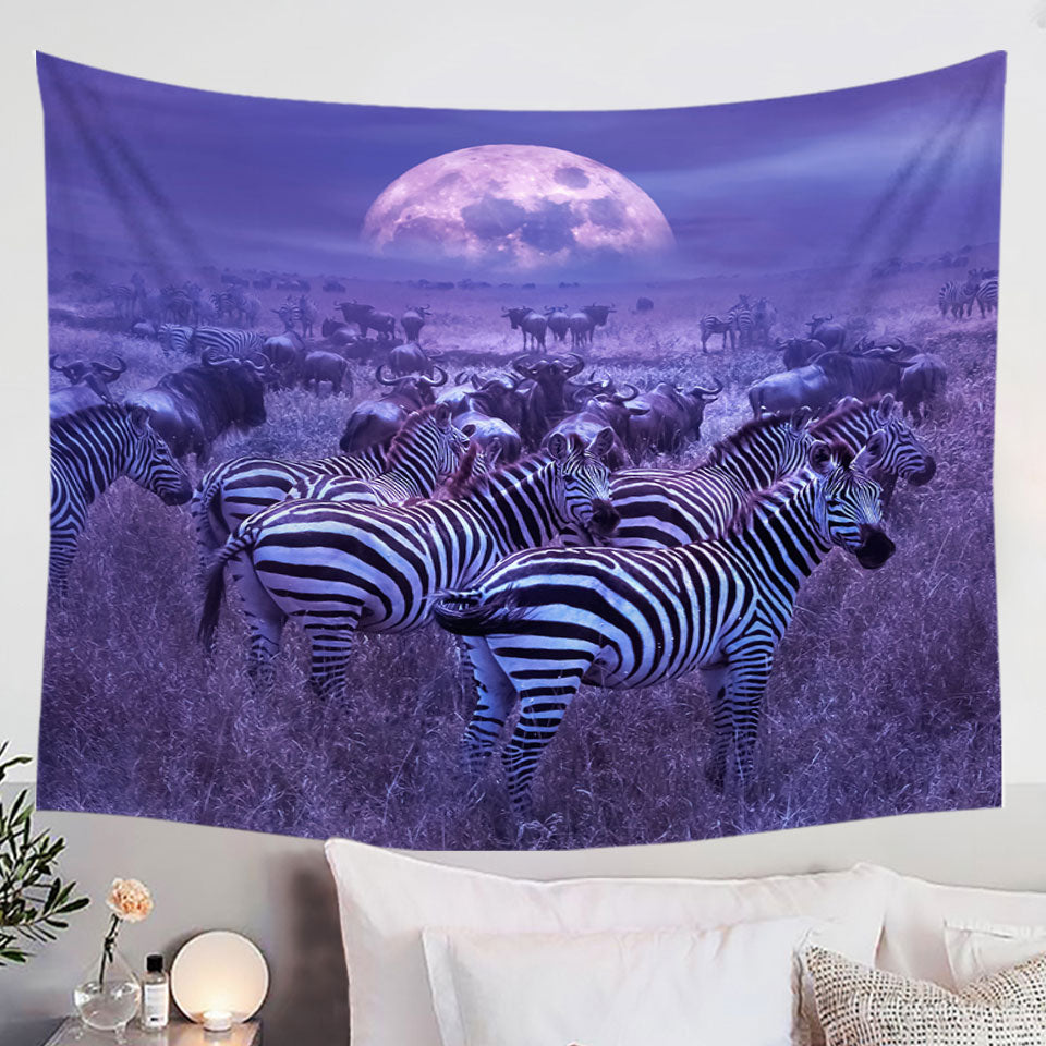 Underwater Theme Decor Tapestry Turtle and Friends Underwater Darkness