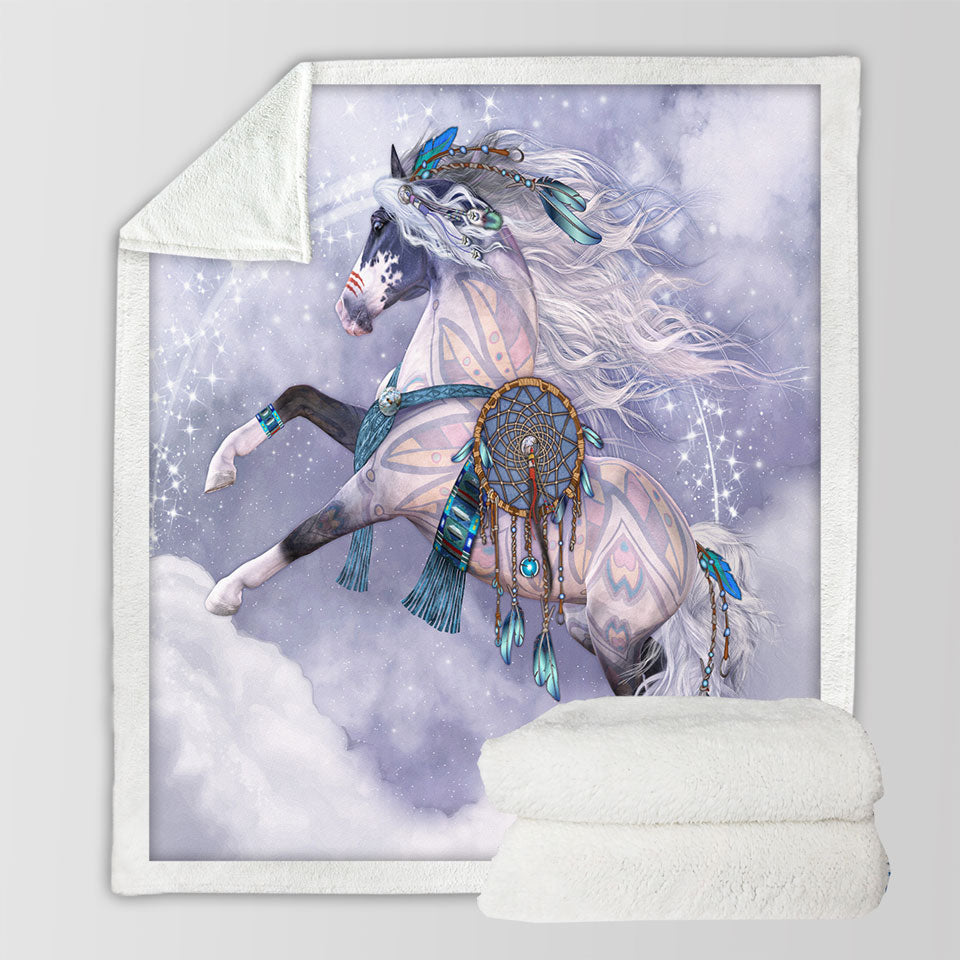 products/The-Cloud-Dancer-Magical-Native-American-Horse-Sherpa-Blanket