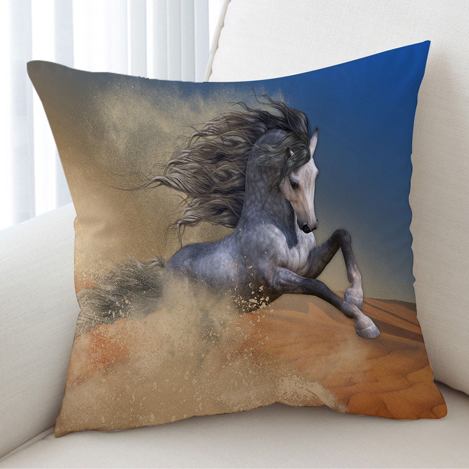 The Desert Barb Wild Horse Cushion Covers