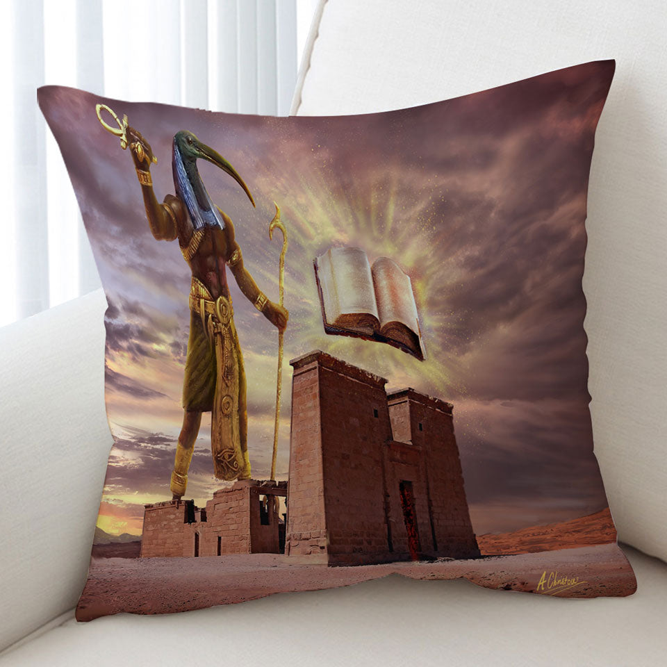 The Magical Book Thoth of Egypt Cushions