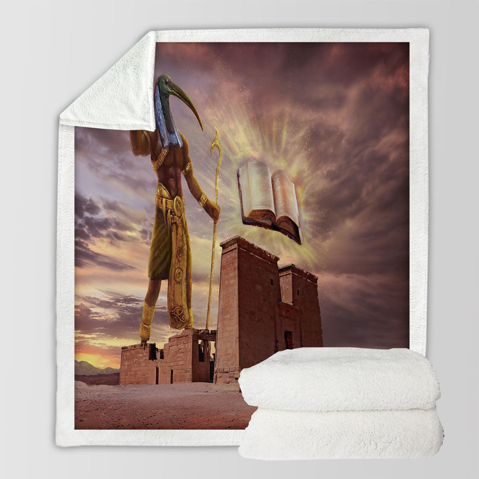 products/The-Magical-Book-Thoth-of-Egypt-Decorative-Blankets