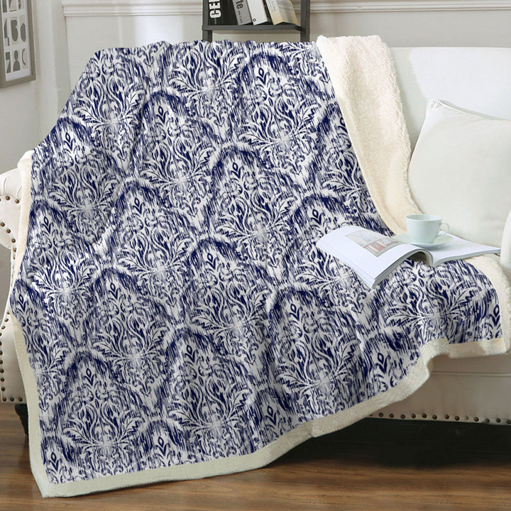 The Oriental Blue Couch Throws
