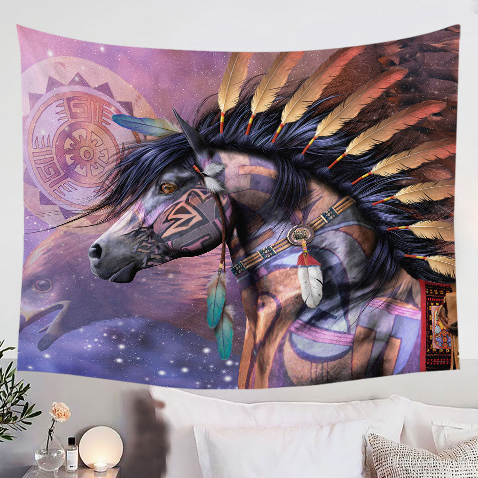 The-Shaman-Native-American-Horse-Tapestries-Wall-Decor