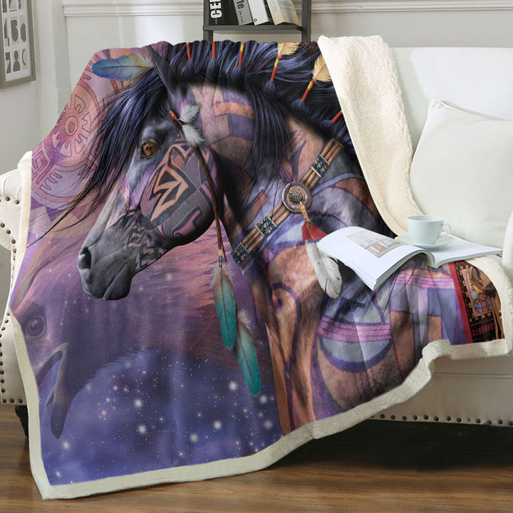 products/The-Shaman-Native-American-Horse-Throw-Blankets