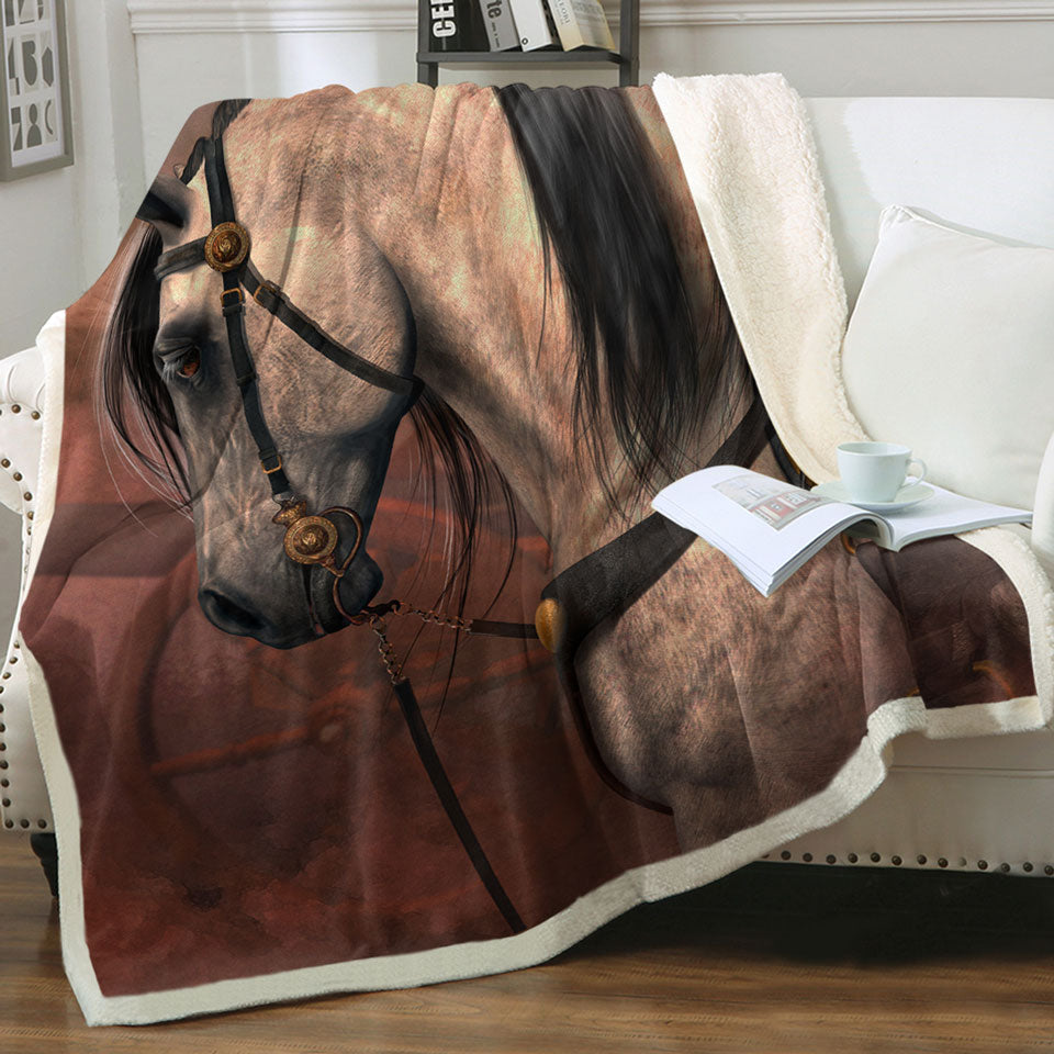 products/The-Traveler-Solid-Strong-White-Horse-Fleece-Blankets