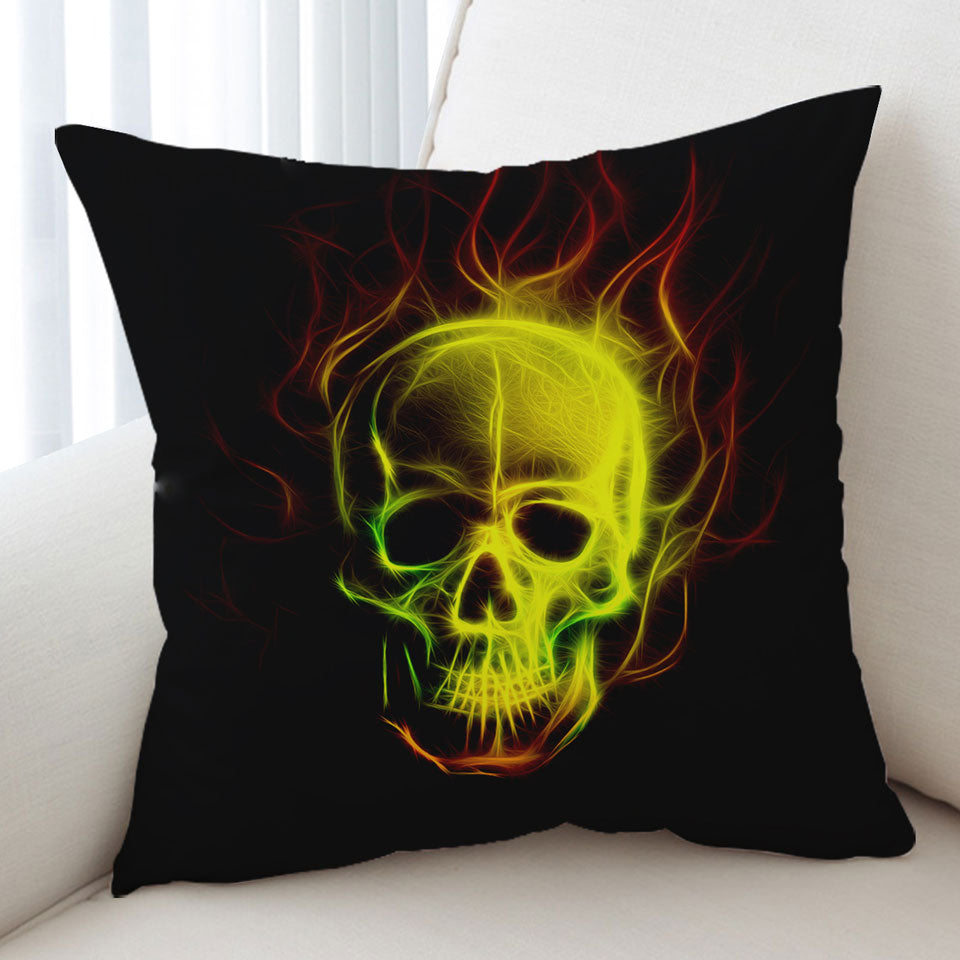 Thrilling Electric Skull Cushion