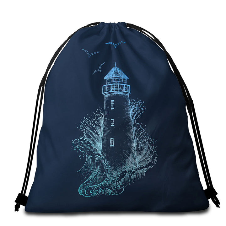 Thrilling Lighthouse Beach Bags and Towels