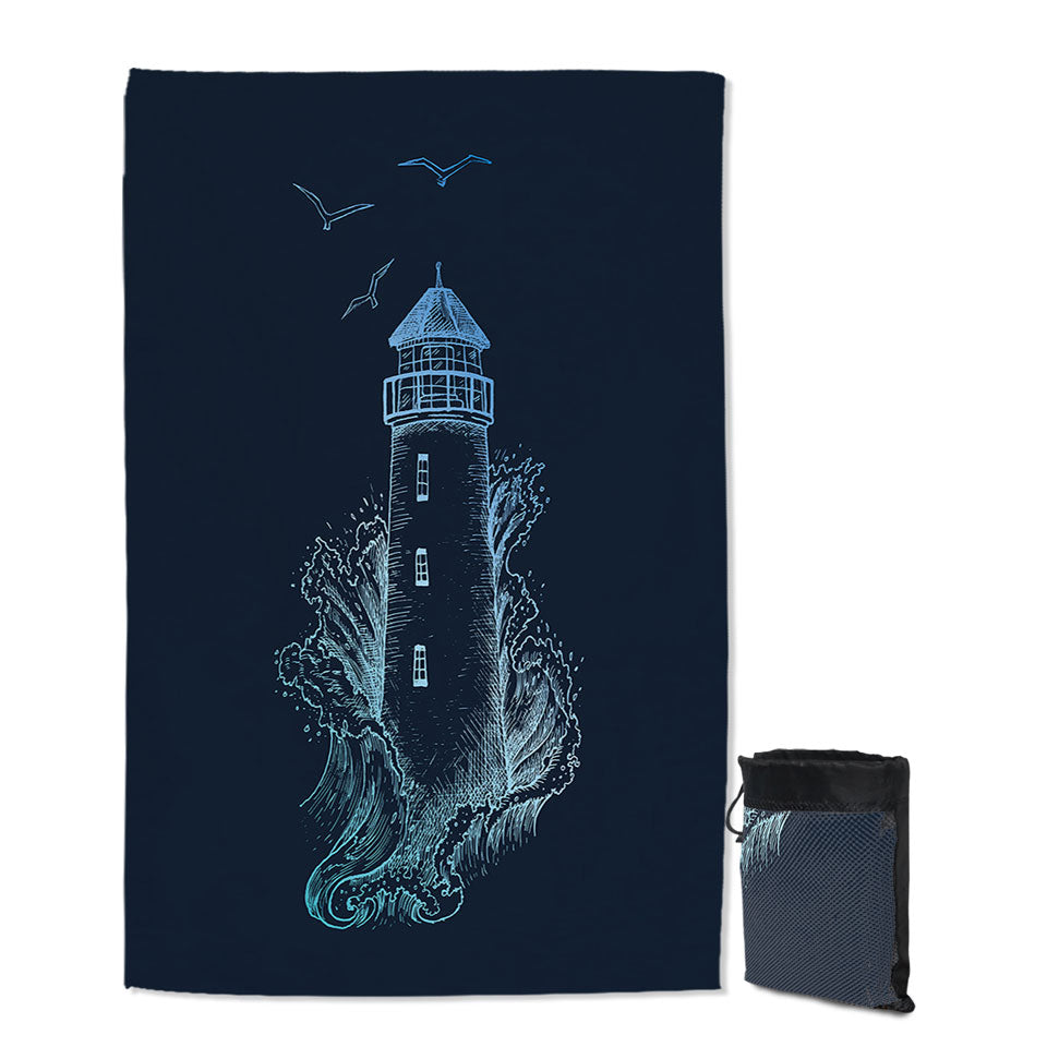 Thrilling Lighthouse Boys Beach Towels