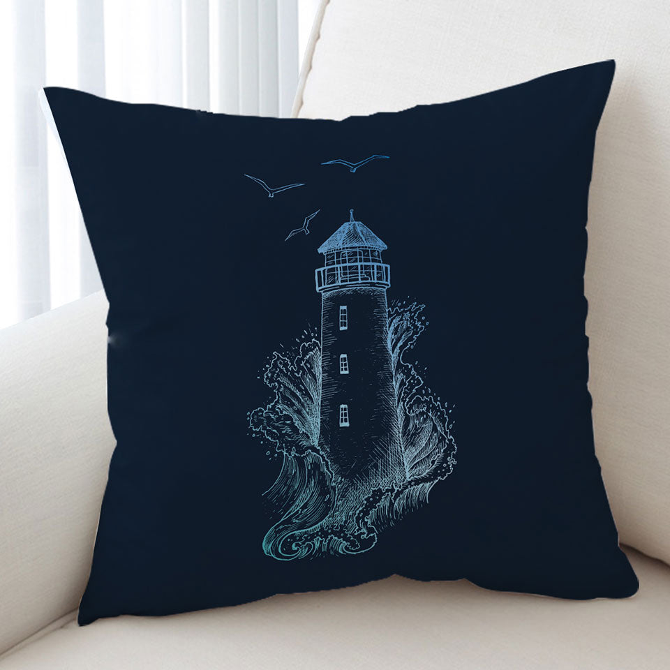 Thrilling Lighthouse Cushion