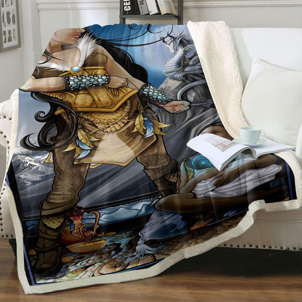 products/Throws-with-Fantasy-Art-Dragon-Rider