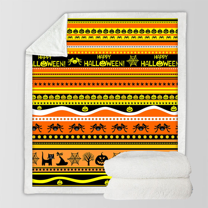 Throws with Happy Halloween Design