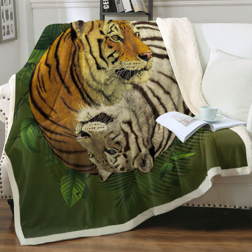products/Tropical-Leaves-Yin-Yang-Tiger-Throw-Blanket