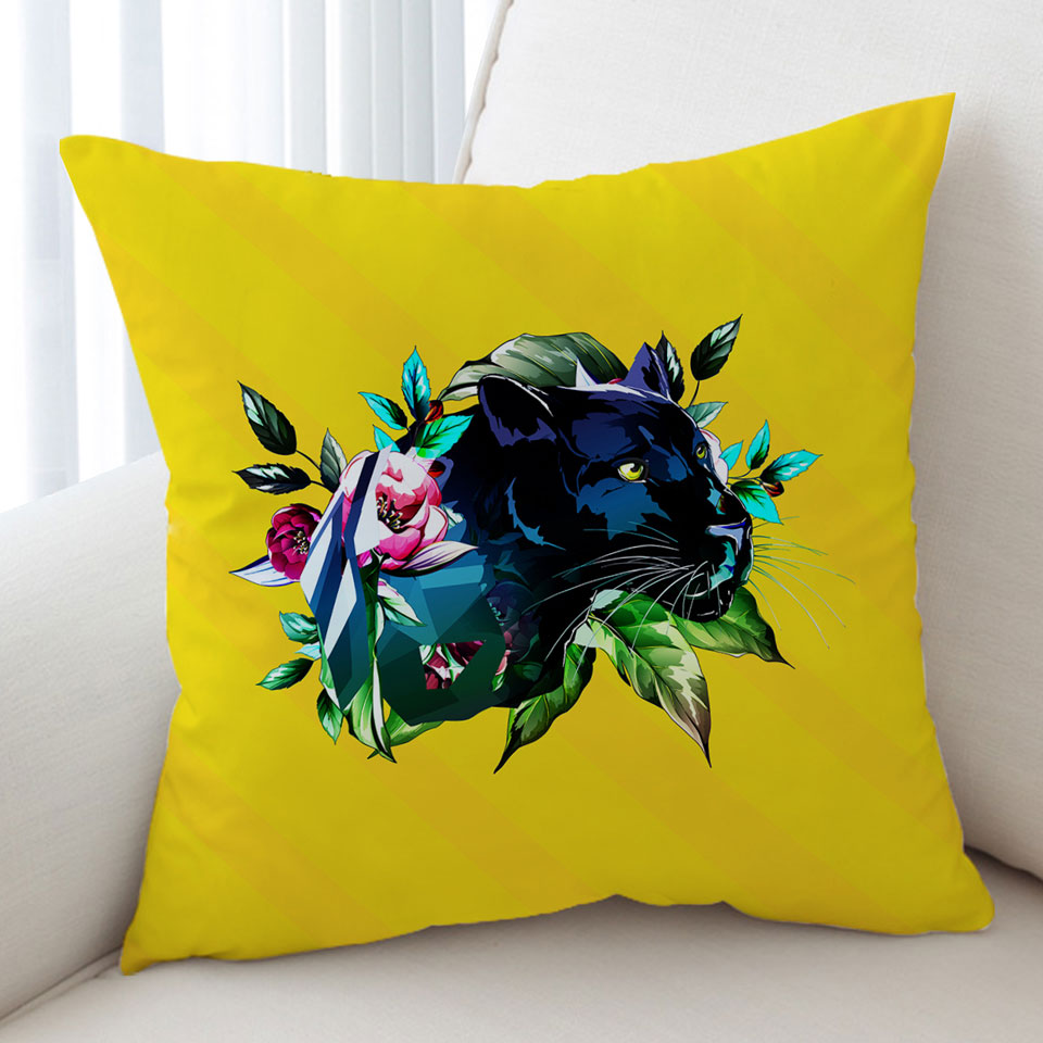 Tropical Vibes Panther Cushion