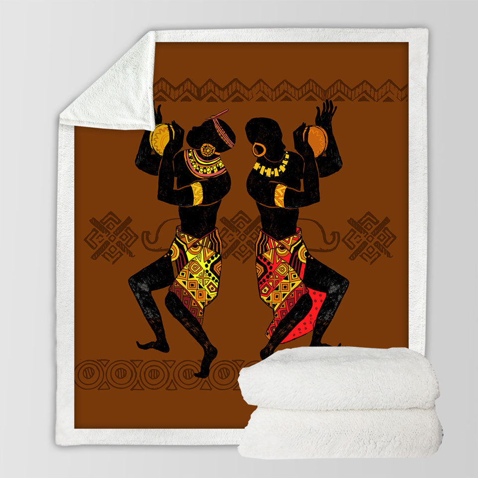Two Dancing African Men Throws