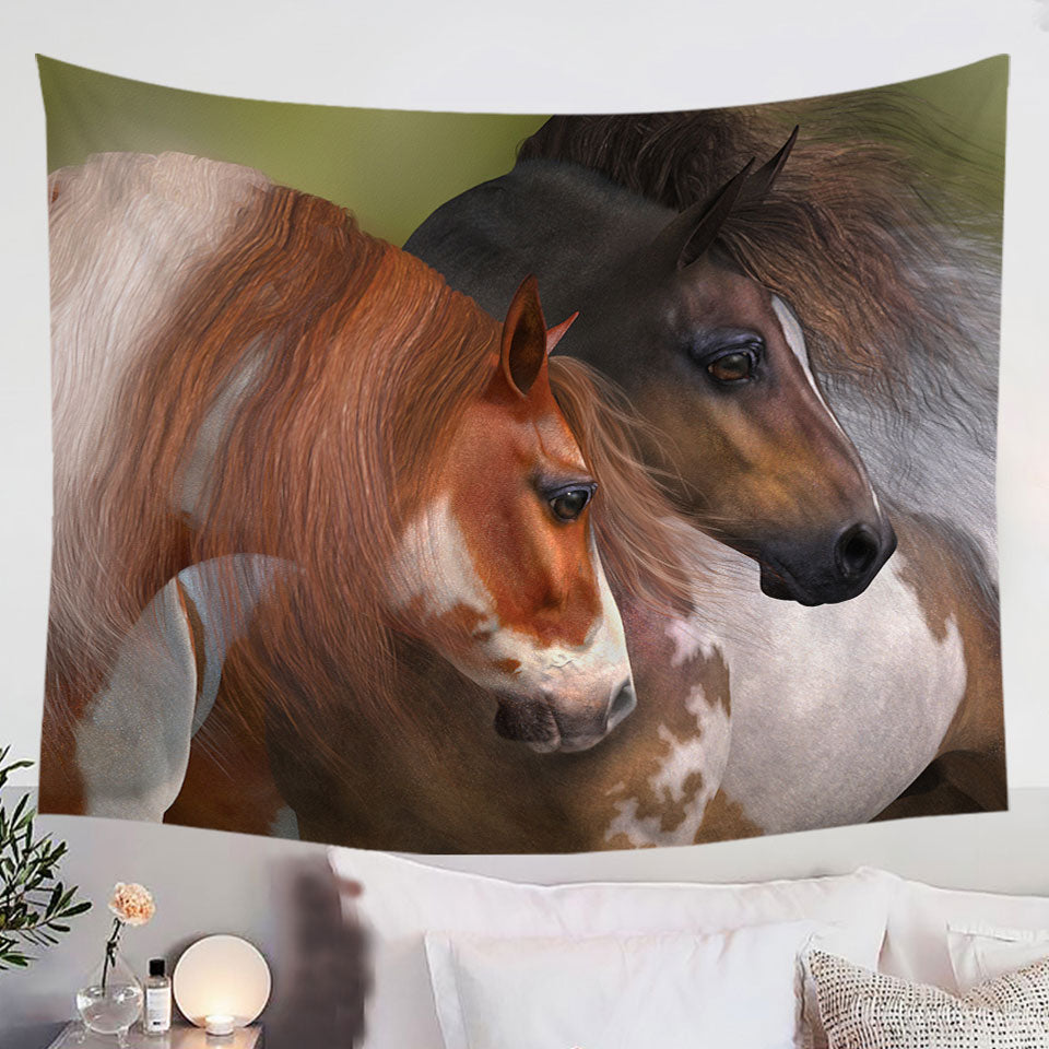 Two-Hearts-Horse-Art-Tapestry