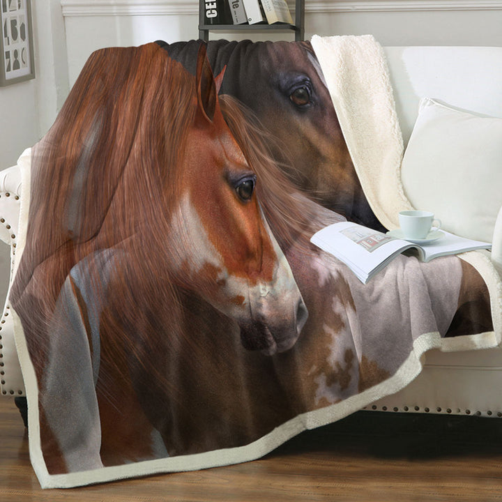 products/Two-Hearts-Horse-Art-Throw-Blanket