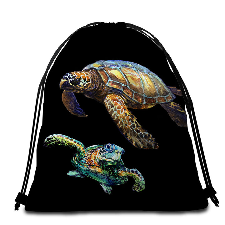 Two Turtles Beach Towel Bags