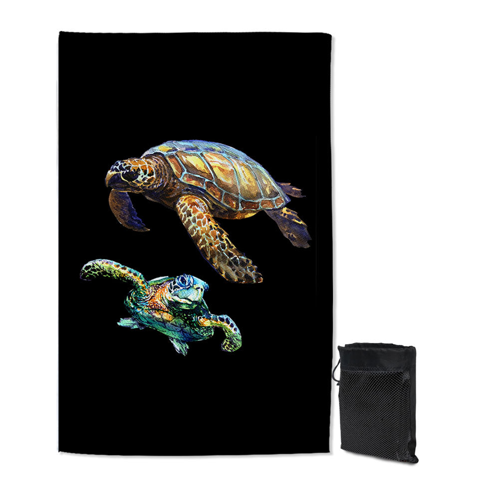 Two Turtles Swims Towel
