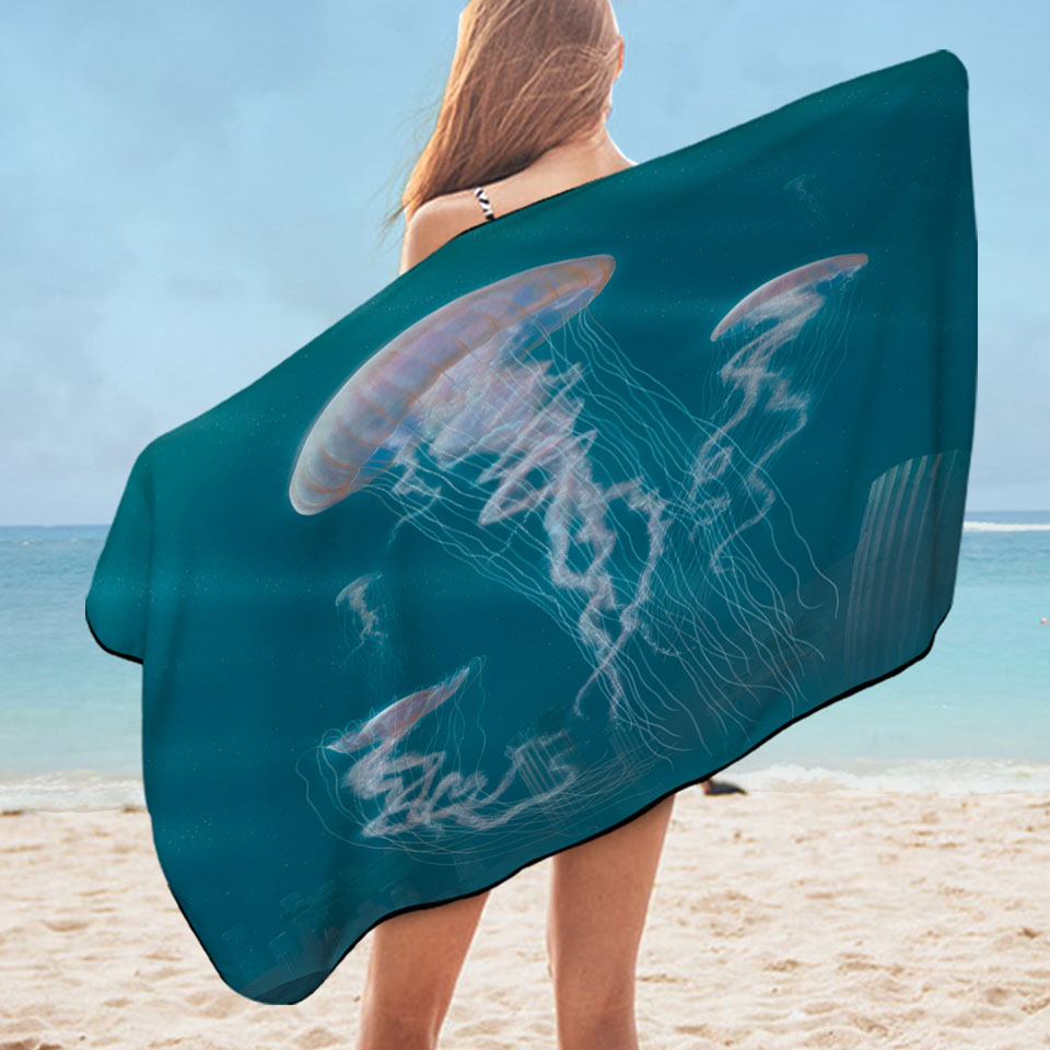 Underwater Art Giant Jellyfish Pool Towels