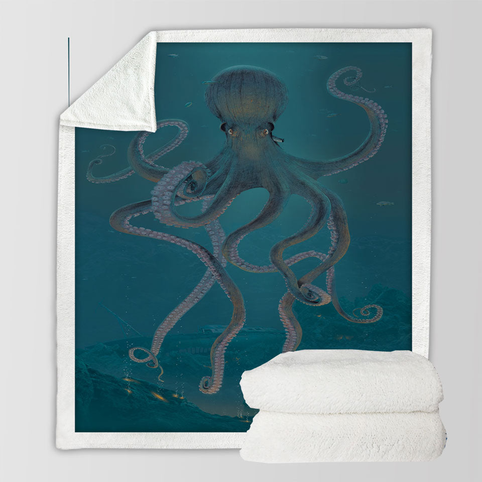 products/Underwater-Art-Giant-Octopus-Fleece-Blankets