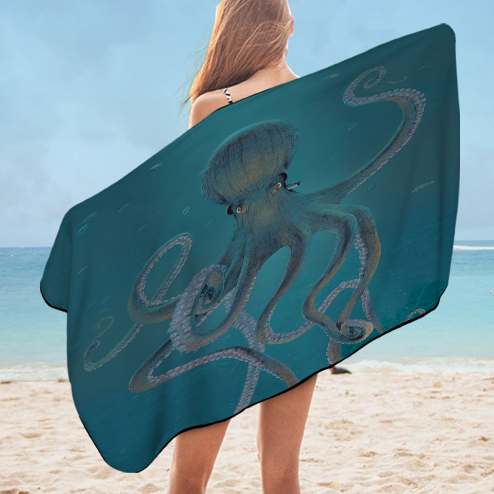 Underwater Art Giant Octopus Pool Towels