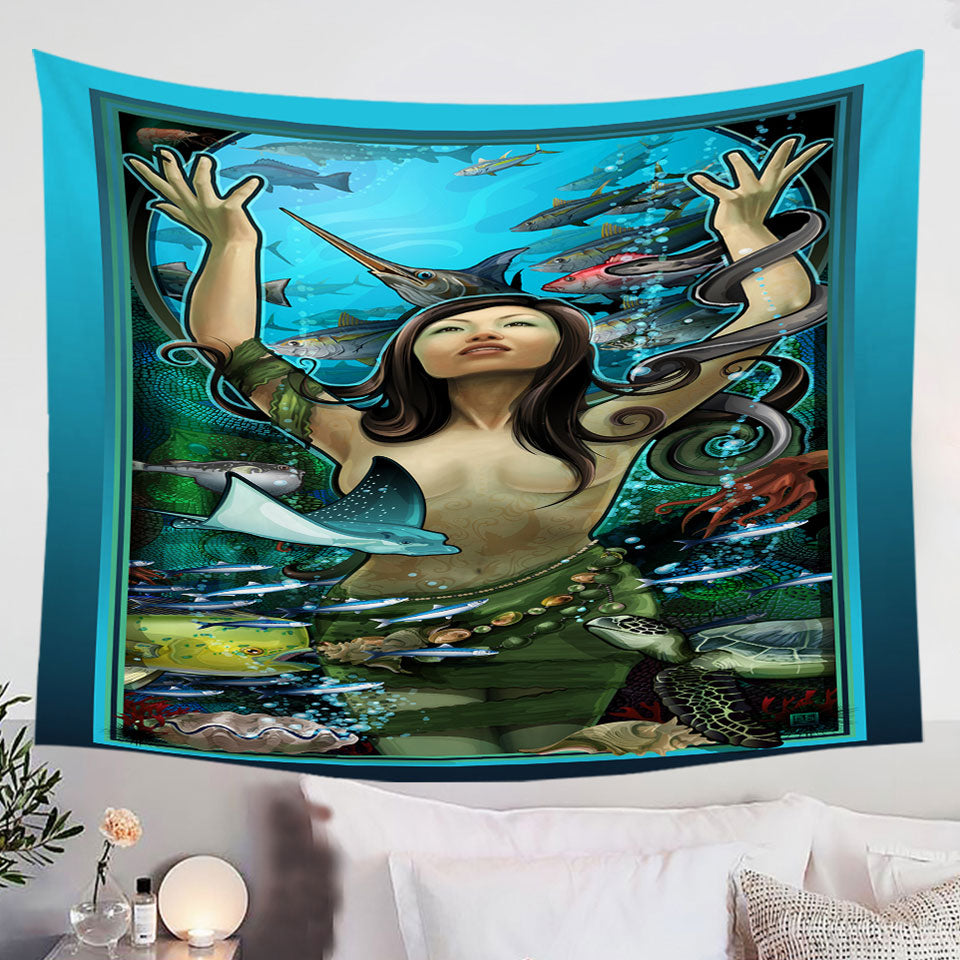 Underwater-Sexy-Tapestry-Woman-the-Goddess-of-Marine-Life
