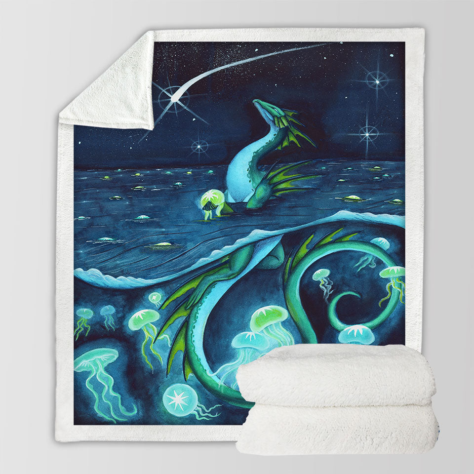 products/Underwater-Throws-Sea-of-Stars-Jellyfish-and-Dragon