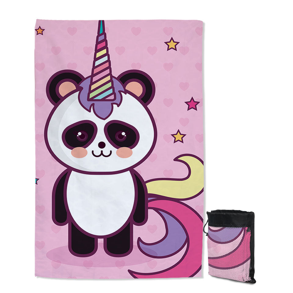 Unicorn Panda Best Beach Towels for Girls