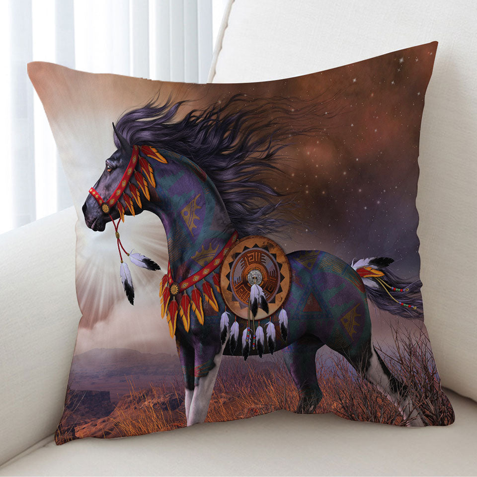 Unique Cushion Covers Wind Walker Attractive Native American Horse
