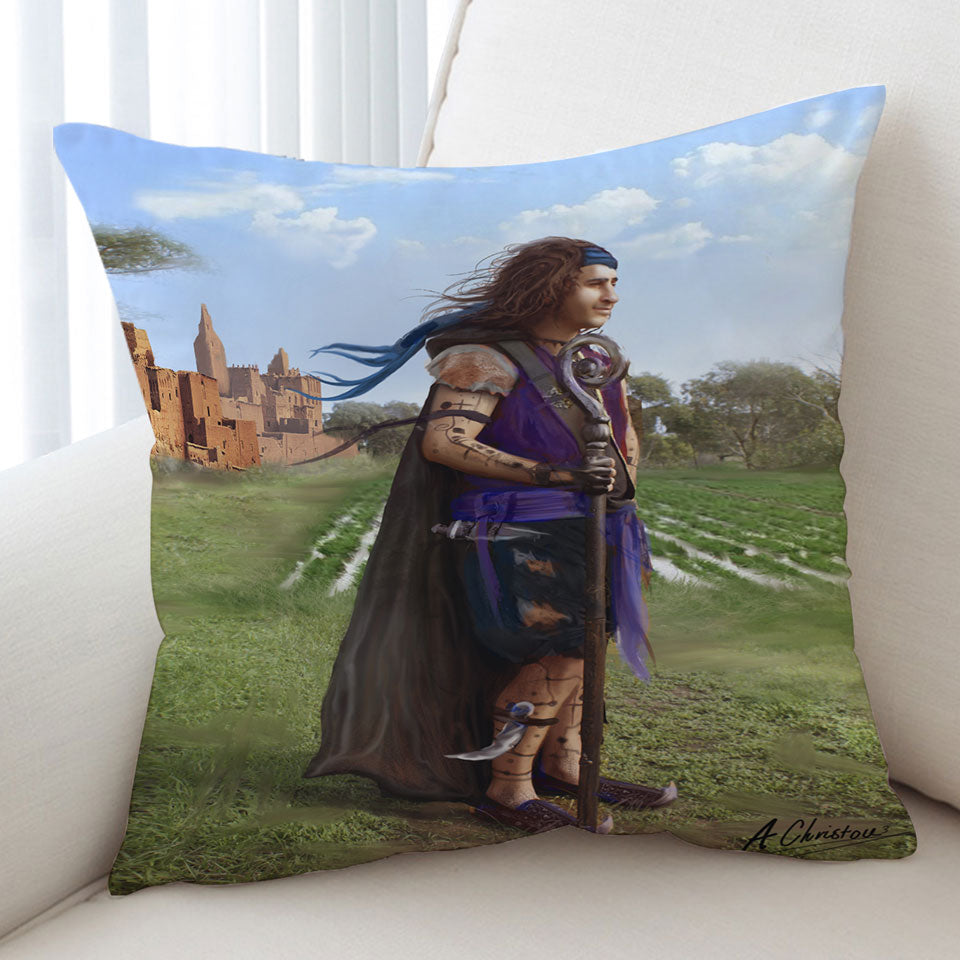 Unique Decorative Cushions Thrakos Fantasy Adventure Character