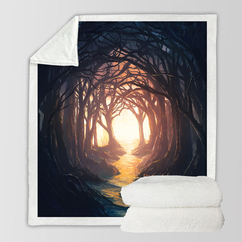 Unique Throws Mysterious Woods