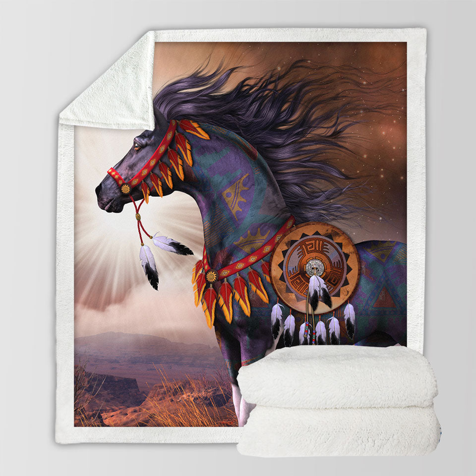 products/Unique-Throws-Wind-Walker-Attractive-Native-American-Horse