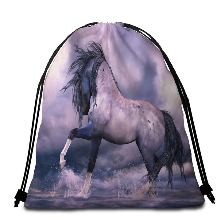 Untamed Spirit Stunning Horse Art Beach Towel Bags