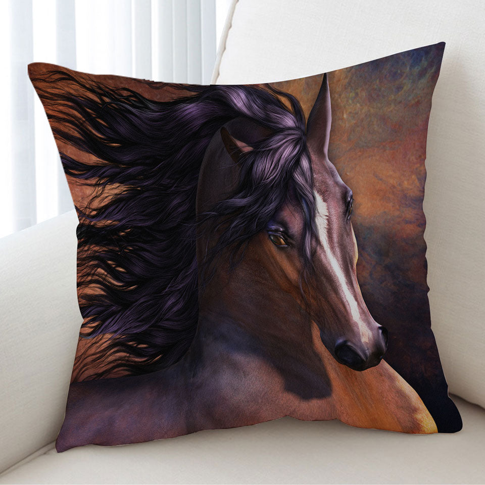 Untamed Wild Horse Cushion Cover