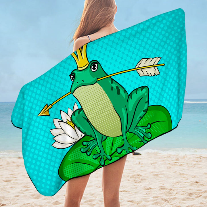 Unusual Beach Towels Frog Queen