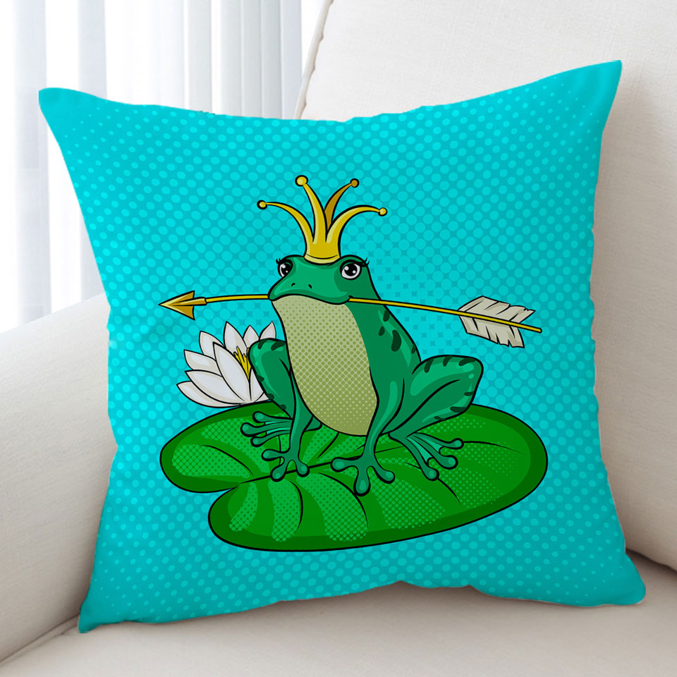 Unusual Cushion Cover Frog Queen