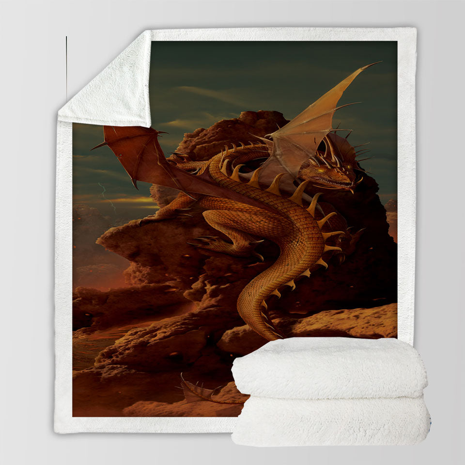 products/Unusual-Decorative-Blankets-Cool-Dragon-Art-Earth-and-Fire