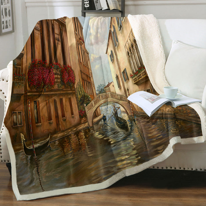 products/Venetian-City-Canal-and-Gondola-Throw-Blanket