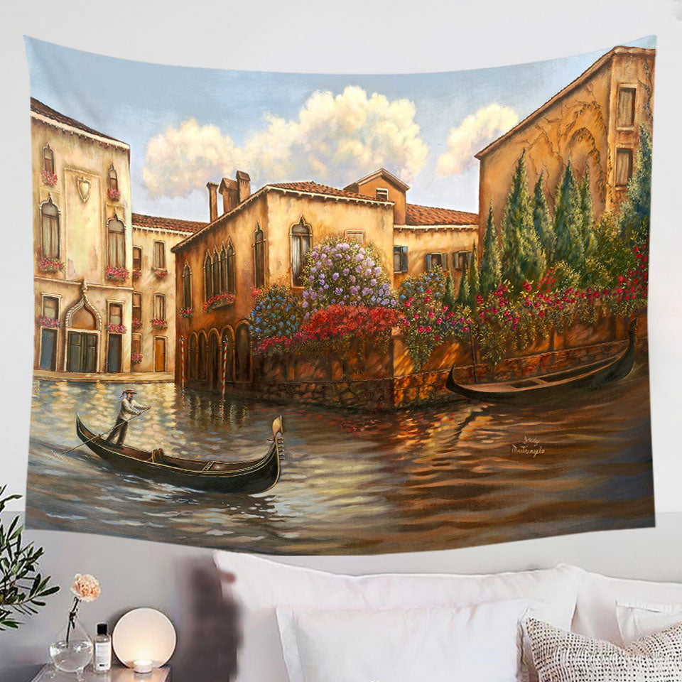 Venice-Wall-Decor-City-Art-Painting-the-Gondola-Tapestry