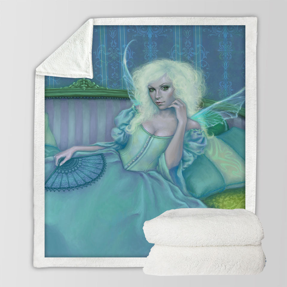 products/Vintage-Fantasy-Art-Painting-the-Green-Fairy-Throws