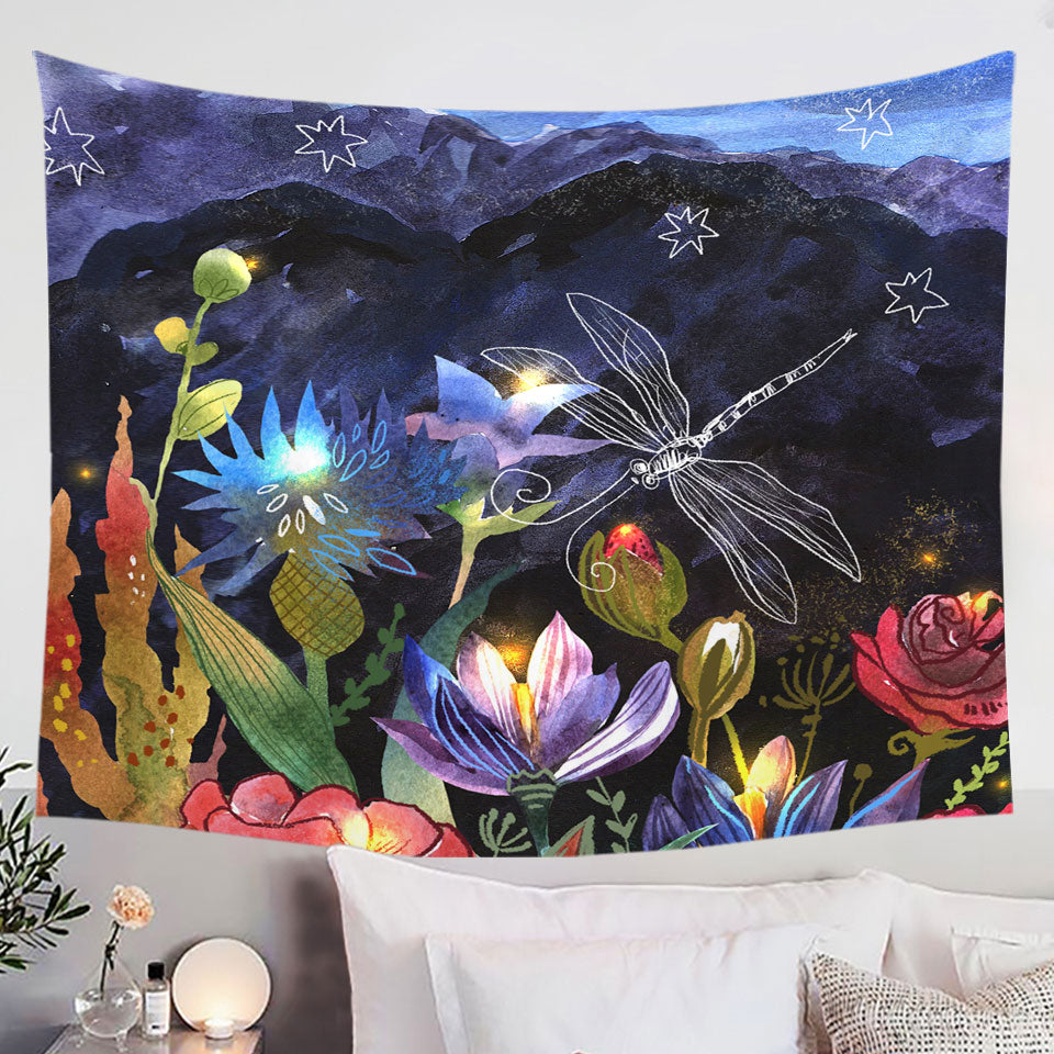 Wall Art Prints Art Painting Floral Night
